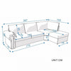 Luxury 2, 3 Seater Linen Fabric Couch Sofa Corner Chaise Living Room Furniture