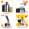 800W Juicer Machine Fruit Veg&Citrus Centrifugal 2 Speeds Electric Extractor UK