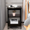 3-Tier Nightstand Wooden End Table Sofa Bed Side Table Storage Display Stand