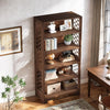 6-Tier Vintage Modern Bookshelf Bookcase, 70.8" Tall Storage Rack for LivingRoom