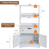 Kitchen Cupboard Bathroom Cabinet Freestanding Storage Cabinet Bookcase W/2 Door