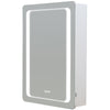 Wall Mounted LED Bathroom Mirror Cabinet with Light/Shaver Socket/Clock/Sensor