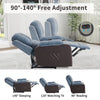Electric Recliner Massage Heated Vibration Sofa Reclining Armchair w/ Cup Holder