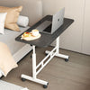 Overbed Bedside Desk Rolling PC Laptop Stand Tilting Table with Wheel Adjustable