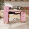 Professional Manicure Table Salon Nail Station Beauty Desk with Nailpolish Shelf