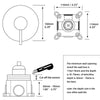 Concealed Brass Tap Shower&Bath Mixer Faucet Tap Hot And Cold Control Valve UK