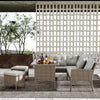 Rattan Garden Furniture Set 7 Seater Dining Table Outdoor Corner Sofa w/Cushions