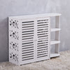 White Shoes Storage Cabinet Organizer Stand Display Rack 4 Tier Shelf Cupboard