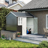 Metal Garden Shed Outdoor Storage Shed Patio Yard Tool Shed Galvanised Steel