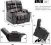 Electric Power Lift Recliner Chair,Massage Chair for Elderly with 2 Cup Holders