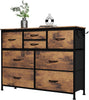 8 Chest of Drawers Bedroom Storage Drawers with Wooden Handles Wooden Top