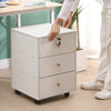 White Mobile 3 Drawers Filing Pedestal Cabinets File Chest Storage Wooden Office