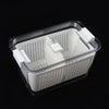 Fridge Organizer Veg Fruit Boxes Drain Basket Kitchen Storage Containers Pantry