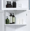 Tall Corner Cabinet Modern White Cupboard Storage Shelving Display Bathroom Unit