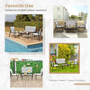 4 Pieces Patio Furniture Set Outdoor All-Weather Conversation Set Grey