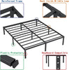 18 Inch Metal Platform Bed Frame/Non-slip Mattress Foundation Single/Double/King