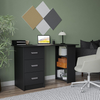 Computer Desk with Drawers Shelves Storage Modern Home Office Work Table