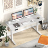 140 x 60 cm Height Adjustable Desk Electric Standing Desk Home Office White