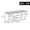 Shoe Storage Bench with Seat Cushion Cabinet Rack Shelves Hallway 10 Compartmen