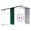 Lechnical Garden Shed Green 277x279x179 Galvanised Steel,Garden Storage W9C3