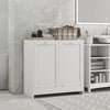 Tilt-out Laundry Storage Cabinet for Bathroom with 2 Hampers