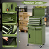 5-Drawer Rolling Tool Chest High Capacity Tool Storage Cabinet Green