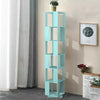 190cm Rotating Bookcase, Freestanding Bookshelf for Living Room, Corner Bookcase