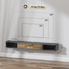 Floating TV Unit Stand with Storage Wall Mounted TV Cabinet with RGB LED Lights
