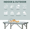 Catering Camping Heavy Duty Folding Trestle Table Picnic BBQ Party
