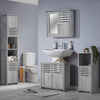 Bathroom Cabinet Basin Unit Storage Cupboard MDF Wooden Modern Furniture Grey