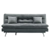 Click-Clack Recliner Large Velvet Sofa Bed Adjustable Couch Double Sleeper Chair