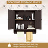 Space-saving Storage Organizer Hanging Bathroom Cabinet-Brown