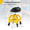Rolling Mechanic Stool Height Adjustable Workshop Creeper Seat 150 KG Capacity