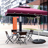 4PCS Outdoor Cantilever Offset Umbrella Base Plate Weight Stand Base Stand Black