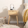 Wooden Bedside Table Cabinet w/ Drawer Nightstand Furniture Storage Side Table