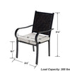 2Piece Rattan Chairs Garden Patio Furniture Set Outdoor Patio Wicker Sofa Chairs