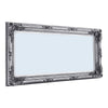 173cm Vintage Baroque Embossed Wooden Frame Full Body Length Mirror Wall Mounted