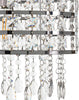 Giggi Modern Chrome Ceiling Light Shade with Clear Acrylic Crystals Lampshades