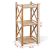 3-Tier Bamboo Standing Shelf Storage Bookcase Display Unit Organizer R9B6