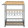 Industrial Drinks Trolley Kitchen Bar Shelves Storage Unit Wine Serving Cart UK