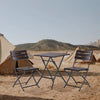 Folding Rattan Garden Table & 2 Chairs Outdoor Furniture Patio Dining Bistro Set