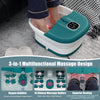 Folding Foot Bath Massage Roller Massage Foot Spa Basin w/Heat &Remote Control