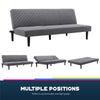 Grey Fabric 3 Seater Sofa Bed Recliner Sleeper Sofa Living Guest Room Sofabed