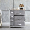 Fabric Cabinets Storage Unit Metal Frame Chest of Drawer Organiser Bedside Table