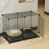 Portable Pet Dog Puppy Metal Training Cage Crate Metal Wire Cages 1 Door w/ Tray