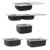 Single/Double Bowl Kitchen Sink Stainless Steel Undermount Drainer Waste Kit NEW