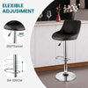 Modern Bar Stools Set 3pcs Leatherette Exterior Adjustable Swivel Gas Lift