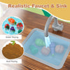 Kids Outdoor Mud Kitchen Toddlers Educational Wooden Play Kitchen Set