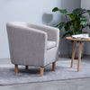 Victorian Retro Wing Back Armchair Accent Oyster Fireside Sofa Lounge Tub Chair