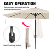 Garden Parasol Umbrella Patio Umbrella Beach Sun Umbrella 3M Cream Pcwcnnodphqkg